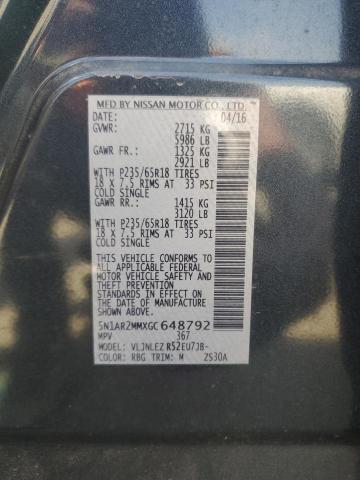 2016 NISSAN PATHFINDER - 5N1AR2MMXGC648792
