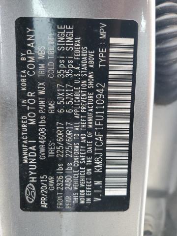 2015 HYUNDAI TUCSON GLS - KM8JTCAF1FU110942