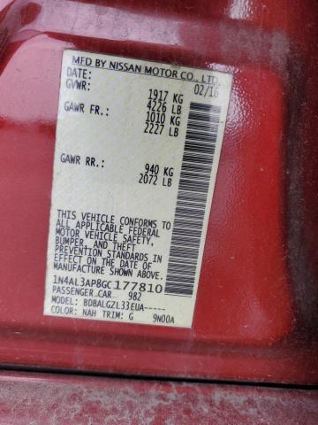 2016 NISSAN ALTIMA 2.5 - 1N4AL3AP8GC177810