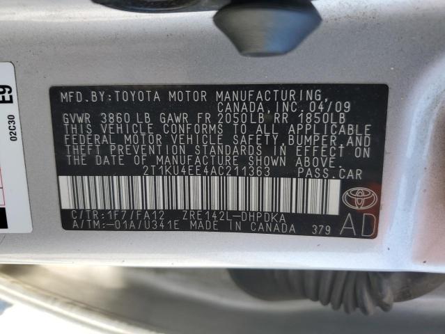 2010 TOYOTA COROLLA MA - 2T1KU4EE4AC211363