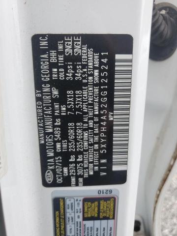 2016 KIA SORENTO EX - 5XYPH4A52GG125241
