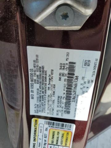 2017 LINCOLN MKZ PREMIE 3LN6L5A91HR611366