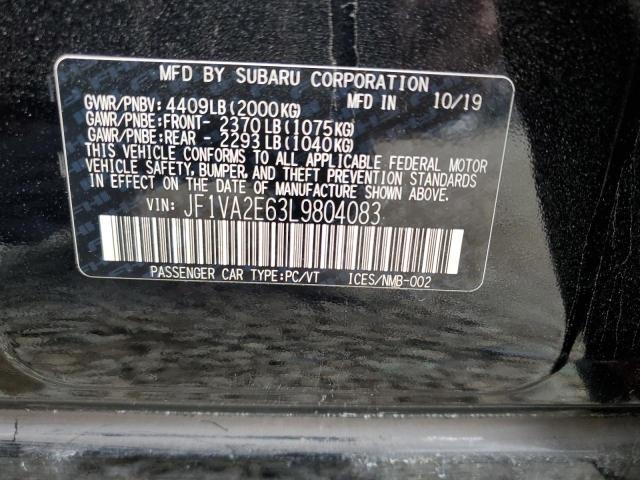 2020 SUBARU WRX STI JF1VA2E63L9804083