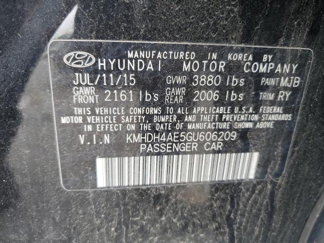 2016 HYUNDAI ELANTRA SE - KMHDH4AE5GU606209