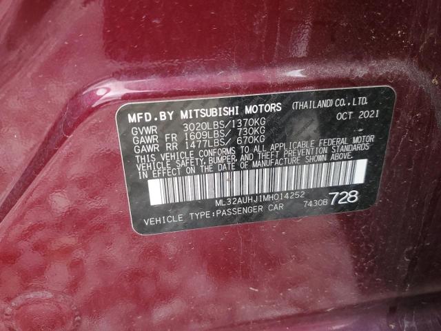 2021 MITSUBISHI MIRAGE ES - ML32AUHJ1MH014252