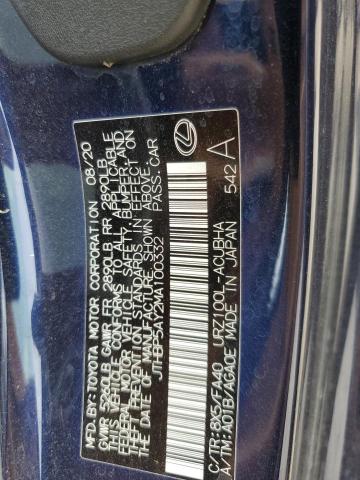 2021 LEXUS LC 500 JTHBP5AY2MA100332