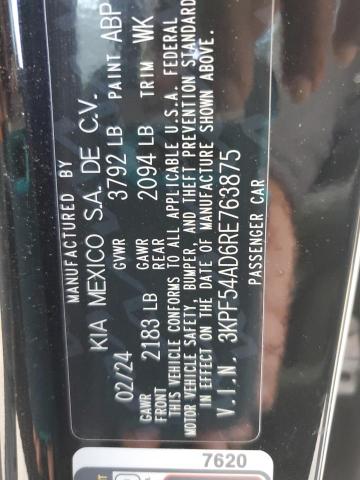 2024 KIA FORTE GT L 3KPF54AD6RE763875