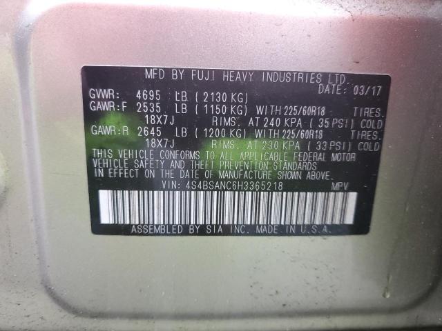 2017 SUBARU OUTBACK 2. 4S4BSANC6H3365218