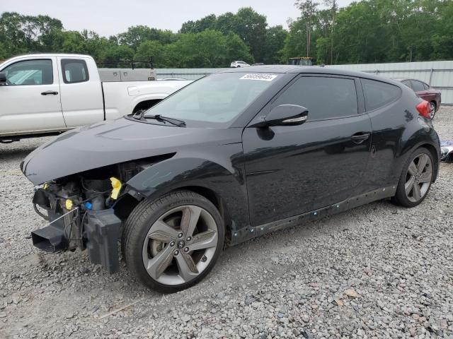 HYUNDAI VELOSTER T 2015 black  gas KMHTC6AE0FU222424 photo #1