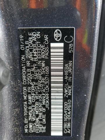 2019 TOYOTA PRIUS - JTDKARFU2K3071688