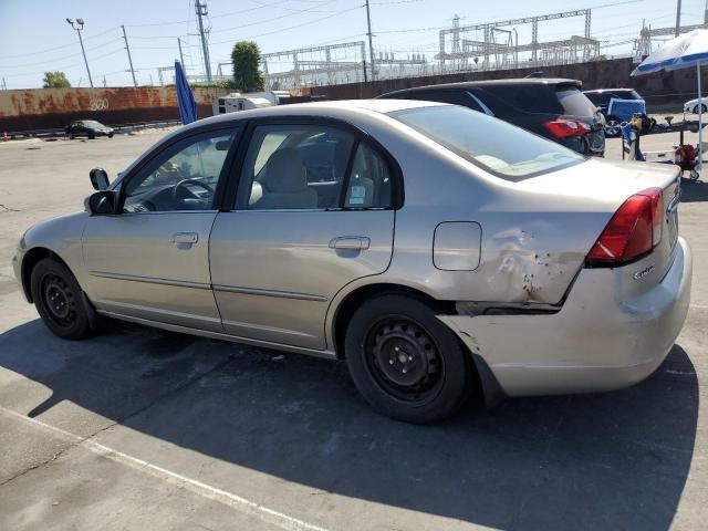 HONDA CIVIC EX 2002 beige sedan 4d gas 2HGES26712H608643 photo #3
