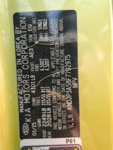 2015 KIA SOUL + - KNDJP3A58F7792975
