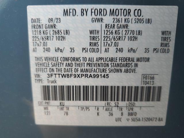 2023 FORD MAVERICK X - 3FTTW8F9XPRA99145