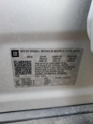2019 CHEVROLET TRAX LS 3GNCJKSB5KL395651