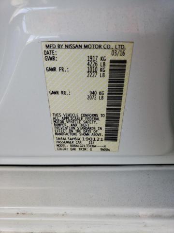 2016 NISSAN ALTIMA 2.5 - 1N4AL3AP6GC190121