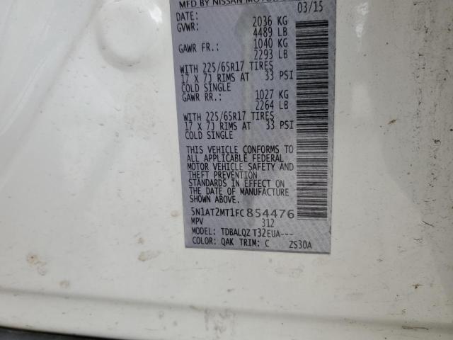 2015 NISSAN ROGUE S - 5N1AT2MT1FC854476