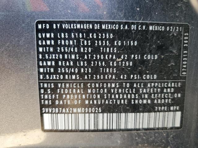 2021 VOLKSWAGEN TIGUAN SE - 3VV3B7AX2MM090025