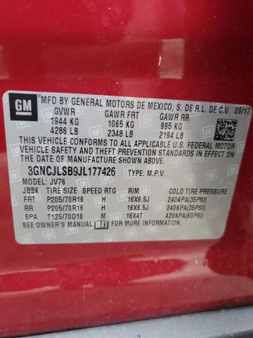 2018 CHEVROLET TRAX 1LT - 3GNCJLSB9JL177426