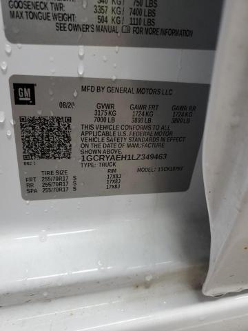 2020 CHEVROLET SILVERADO - 1GCRYAEH1LZ349463