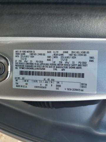 2020 FORD ESCAPE - 1FMCU9G68LUA53294