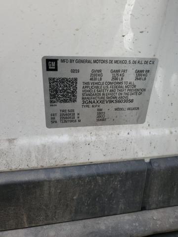2019 CHEVROLET EQUINOX PR - 3GNAXXEV9KS603058