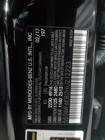 2017 MERCEDES-BENZ C 43 4MATI 55SWF6EB2HU212223