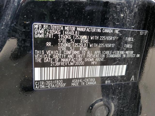 2018 TOYOTA RAV4 LE - 2T3BFREV1JW739200