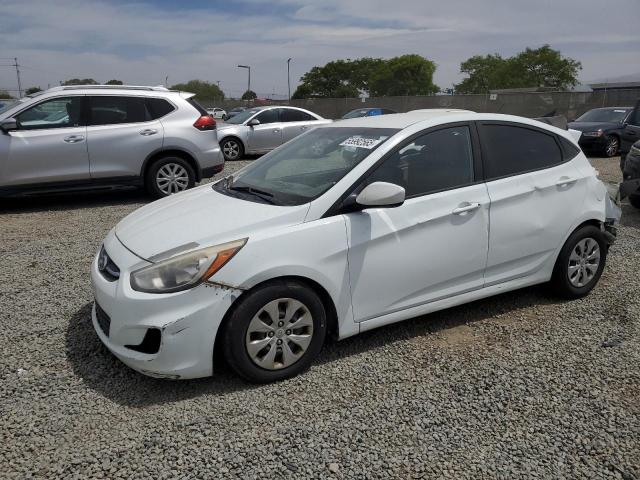 HYUNDAI ACCENT SE 2016 white  gas KMHCT4AE0GU095521 photo #1