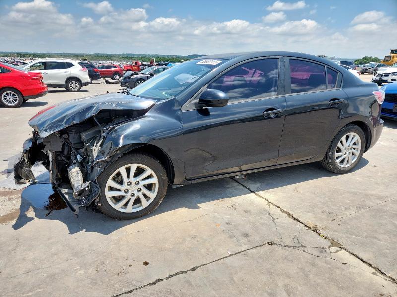 MAZDA 3 I 2012 black  gas JM1BL1VG1C1504308 photo #1