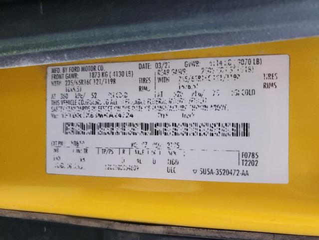 2021 FORD TRANSIT T- - 1FTBR1X83MKA24724
