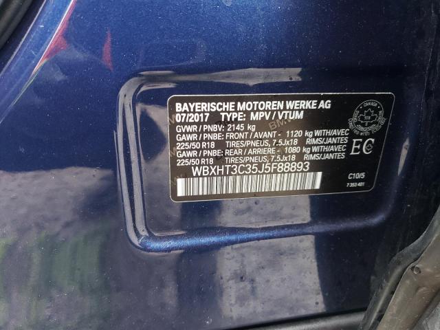 2018 BMW X1 XDRIVE2 - WBXHT3C35J5F88893