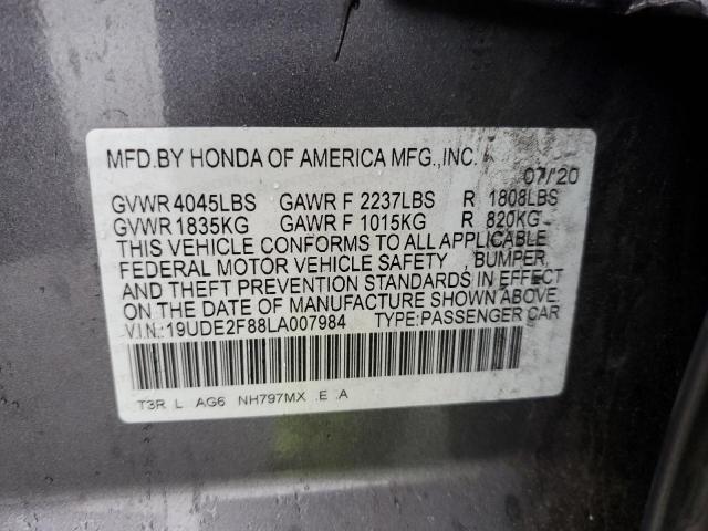 2020 ACURA ILX PREMIU 19UDE2F88LA007984
