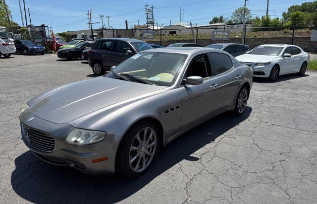 MASERATI QUATTROPOR 2006 silver sedan 4d gas ZAMCE39A960021168 photo #3
