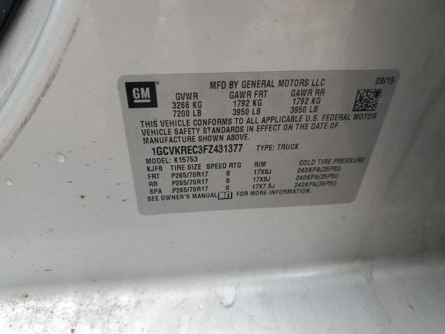 2015 CHEVROLET SILVERADO - 1GCVKREC3FZ431377