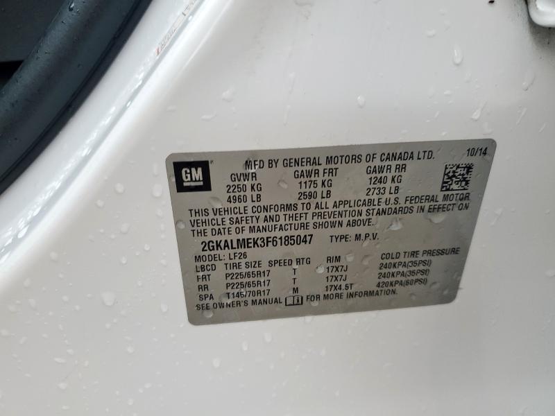 2015 GMC TERRAIN SL - 2GKALMEK3F6185047