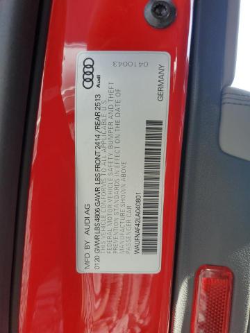 2020 AUDI A4 PRESTIG WAUFNAF42LA040801