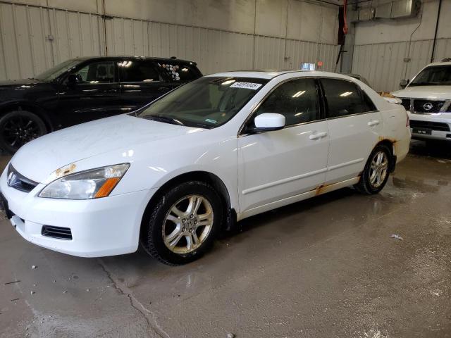 HONDA ACCORD EX 2007 white  gas 1HGCM56897A187658 photo #1