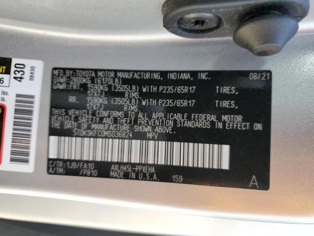 2021 TOYOTA SIENNA LE - 5TDKSKFC0MS036824