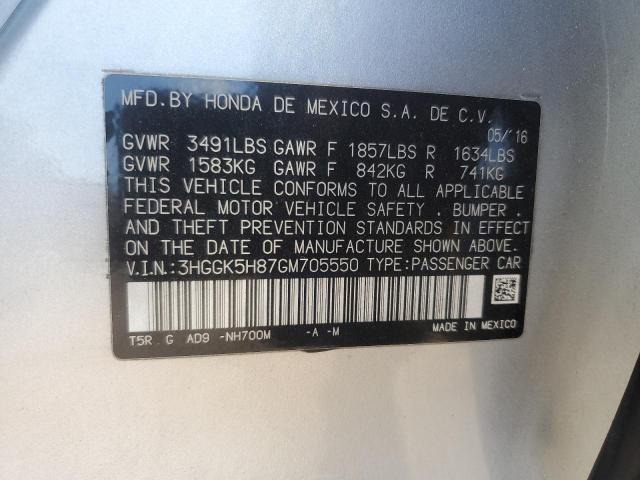 2016 HONDA FIT EX - 3HGGK5H87GM705550