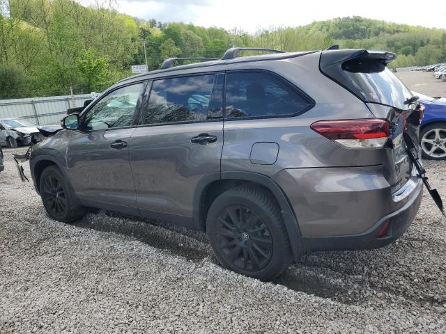 Vin: 5tdjzrfh5ks980790, lot: 55558545, toyota highlander se 20192