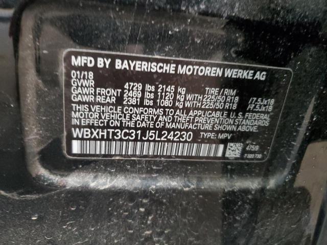 2018 BMW X1 XDRIVE2 WBXHT3C31J5L24230