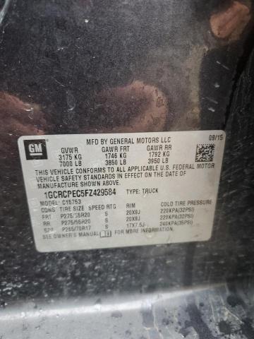 2015 CHEVROLET SILVERADO - 1GCRCPEC5FZ429584