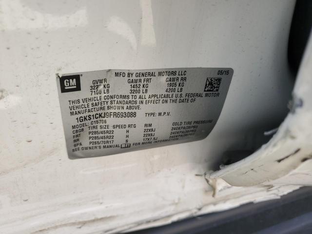 2015 GMC YUKON DENA 1GKS1CKJ9FR693088