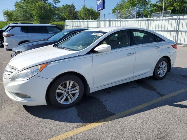 HYUNDAI SONATA GLS 2013 white sedan 4d gas 5NPEB4AC1DH762455 photo #1