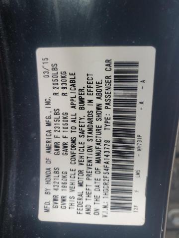 2015 HONDA ACCORD SPO - 1HGCR2F54FA143779