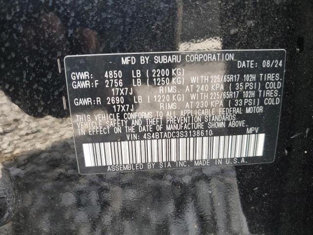 2025 SUBARU OUTBACK PR 4S4BTADC3S3138610