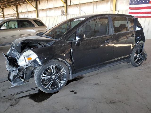 NISSAN VERSA S 2007 black hatchbac gas 3N1BC13E37L417125 photo #1