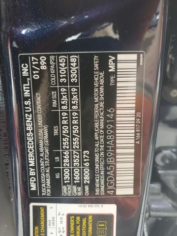 2017 MERCEDES-BENZ GLE 350 - 4JGDA5JB9HA899146