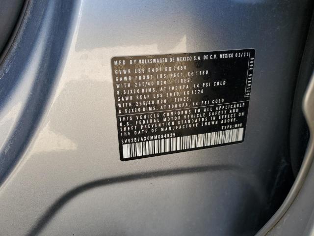 2021 VOLKSWAGEN TIGUAN SE 3VV2B7AX6MM084935