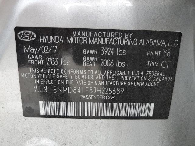 2018 HYUNDAI ELANTRA SE - 5NPD84LF8JH225689